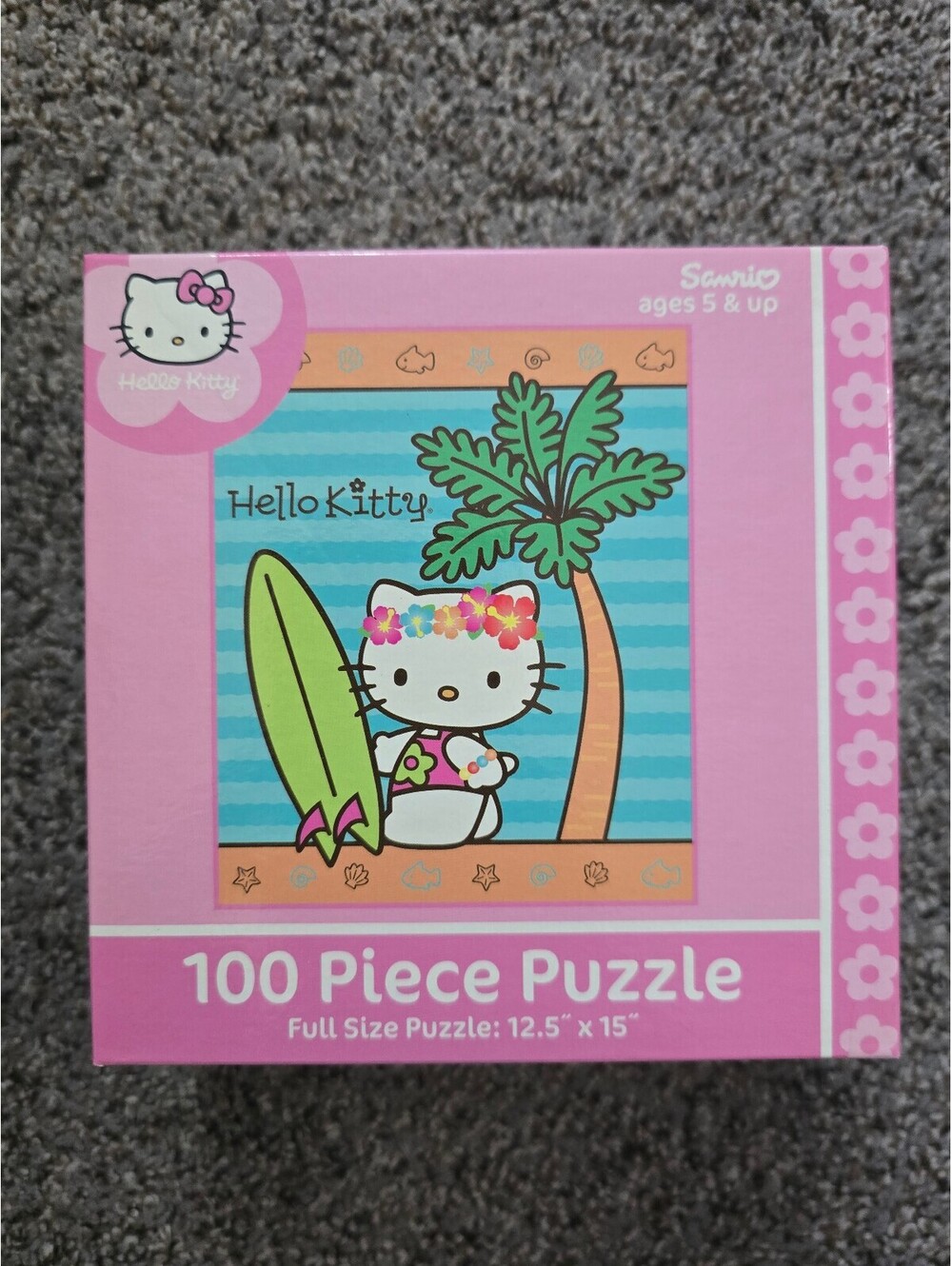 Hello Kitty 100 Pc Jigsaw Puzzle Pressman Sanrio 2005 Vintage Complete Kids